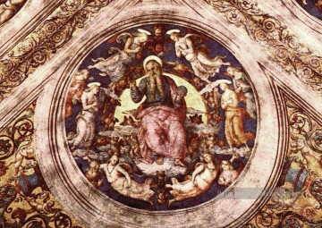  dieu - Dieu le Créateur et les Anges Renaissance Pietro Perugino